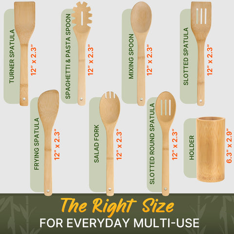 WoodenHouse bamboo mixing spoon, perfect for stirring sauces and batter.