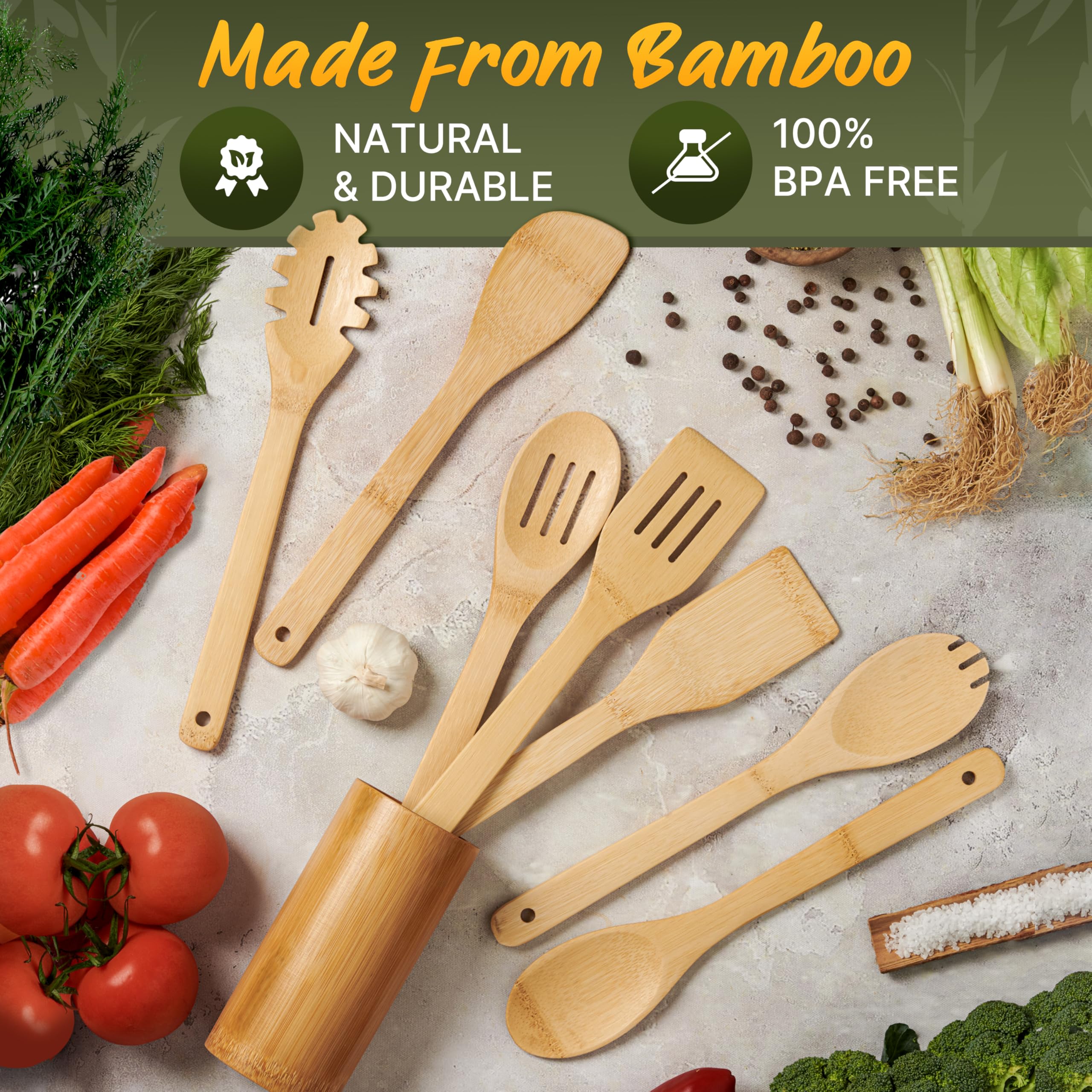 WoodenHouse turner spatula, sturdy tool for sautéing and lifting.
