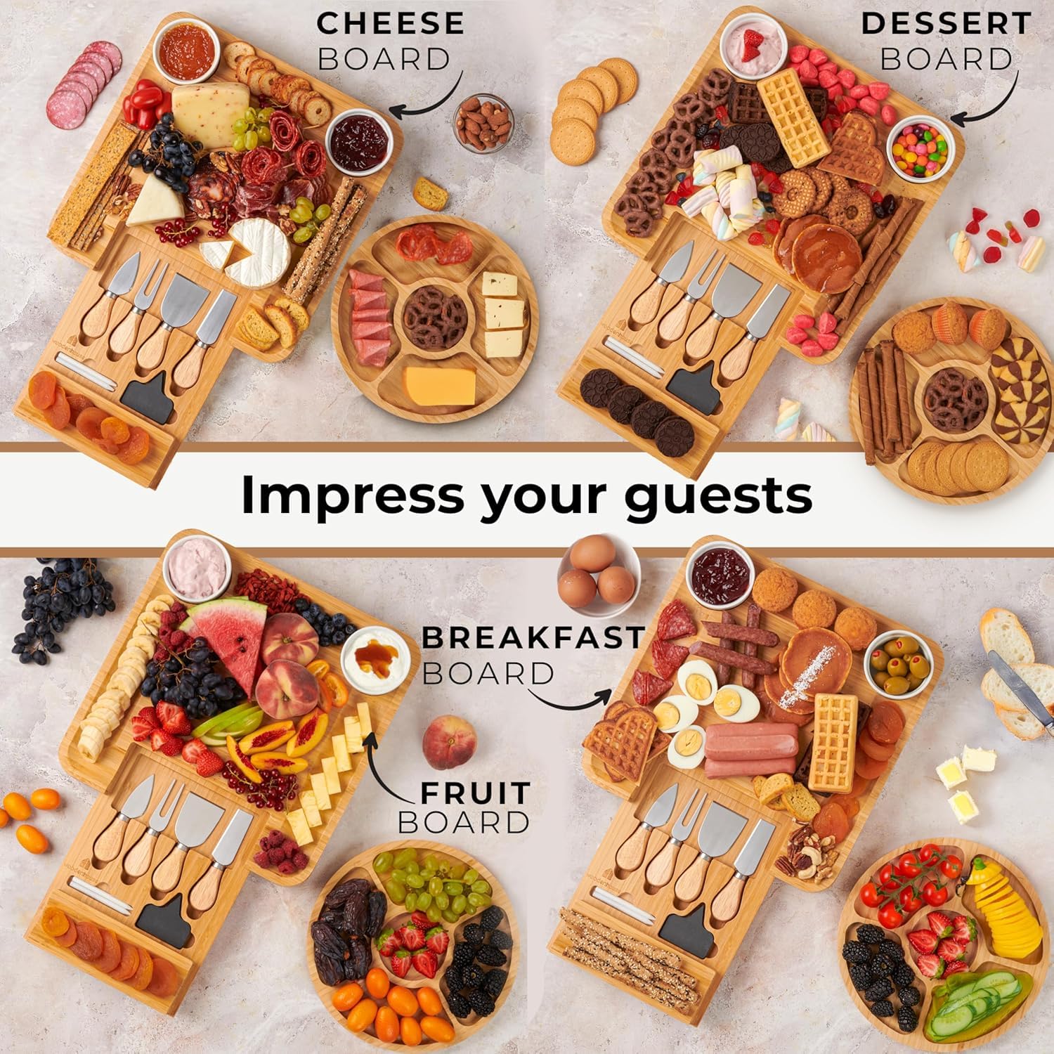 Woodenhouse cheese guidebook included to inspire pairings and tasting ideas