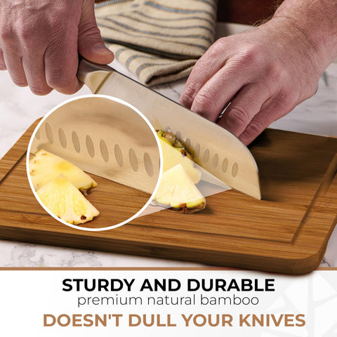 Woodenhouse cutting board 15x10 offers a large surface for meal prep