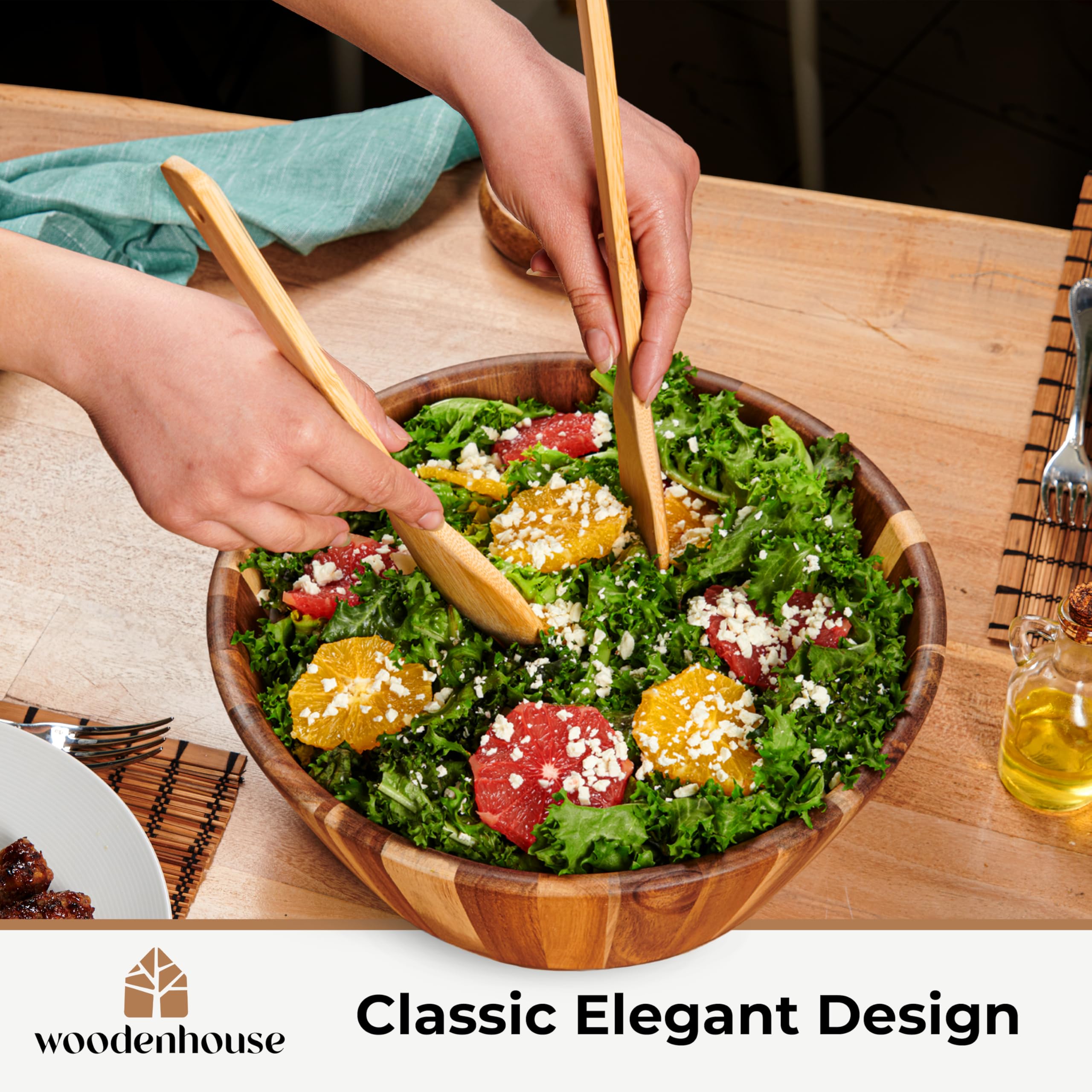 Woodenhouse fruit bowl setup showcases decorative yet practical kitchen display.