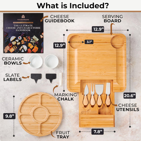 Woodenhouse fruit tray charcuterie setup highlighting fresh, colorful appetizers