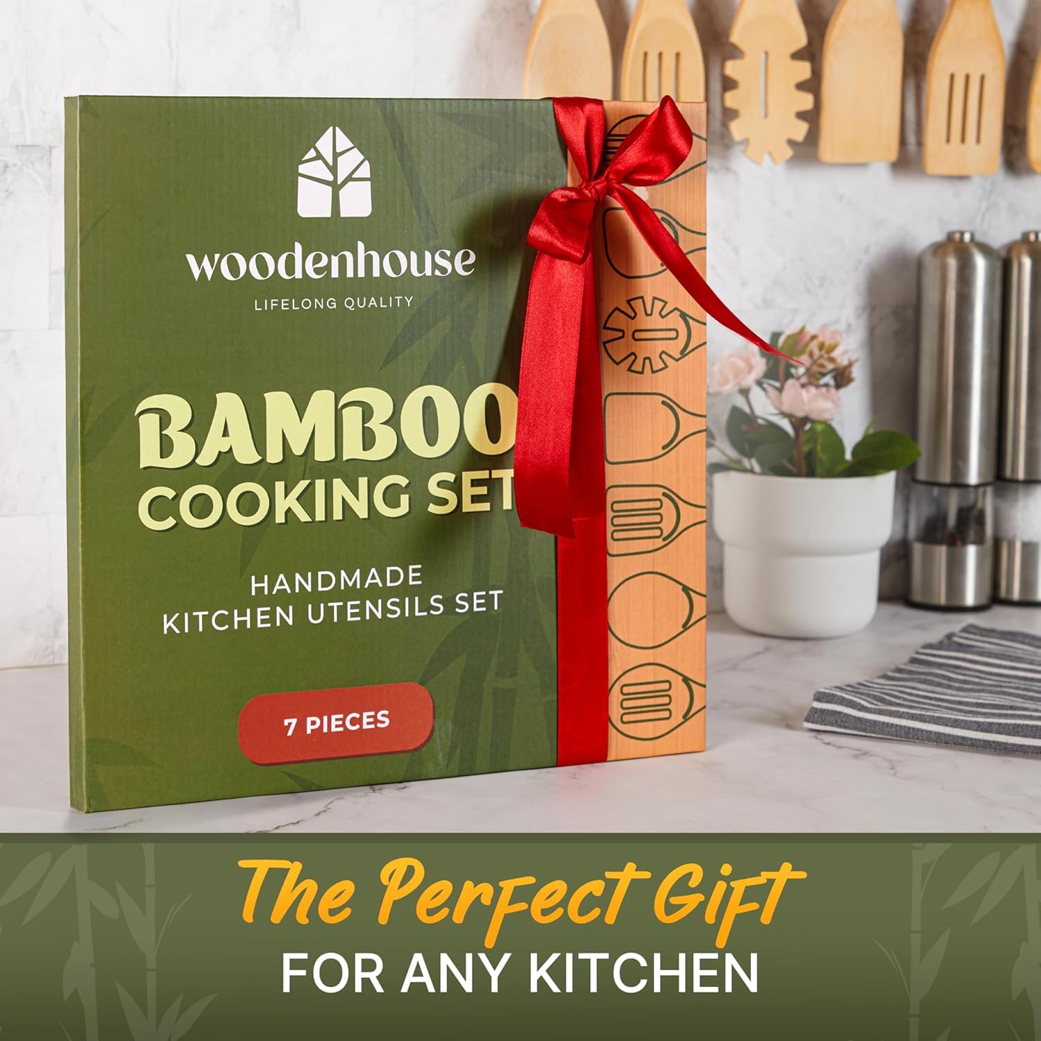 WoodenHouse frying spatula for high-heat tasks on non-stick surfaces.