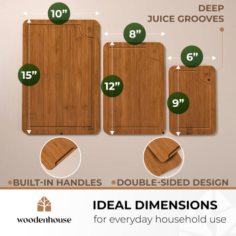 Woodenhouse gift-ready cutting boards for gifting and everyday use