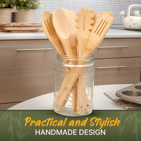 WoodenHouse salad fork ready to serve fresh greens with natural bamboo grip.