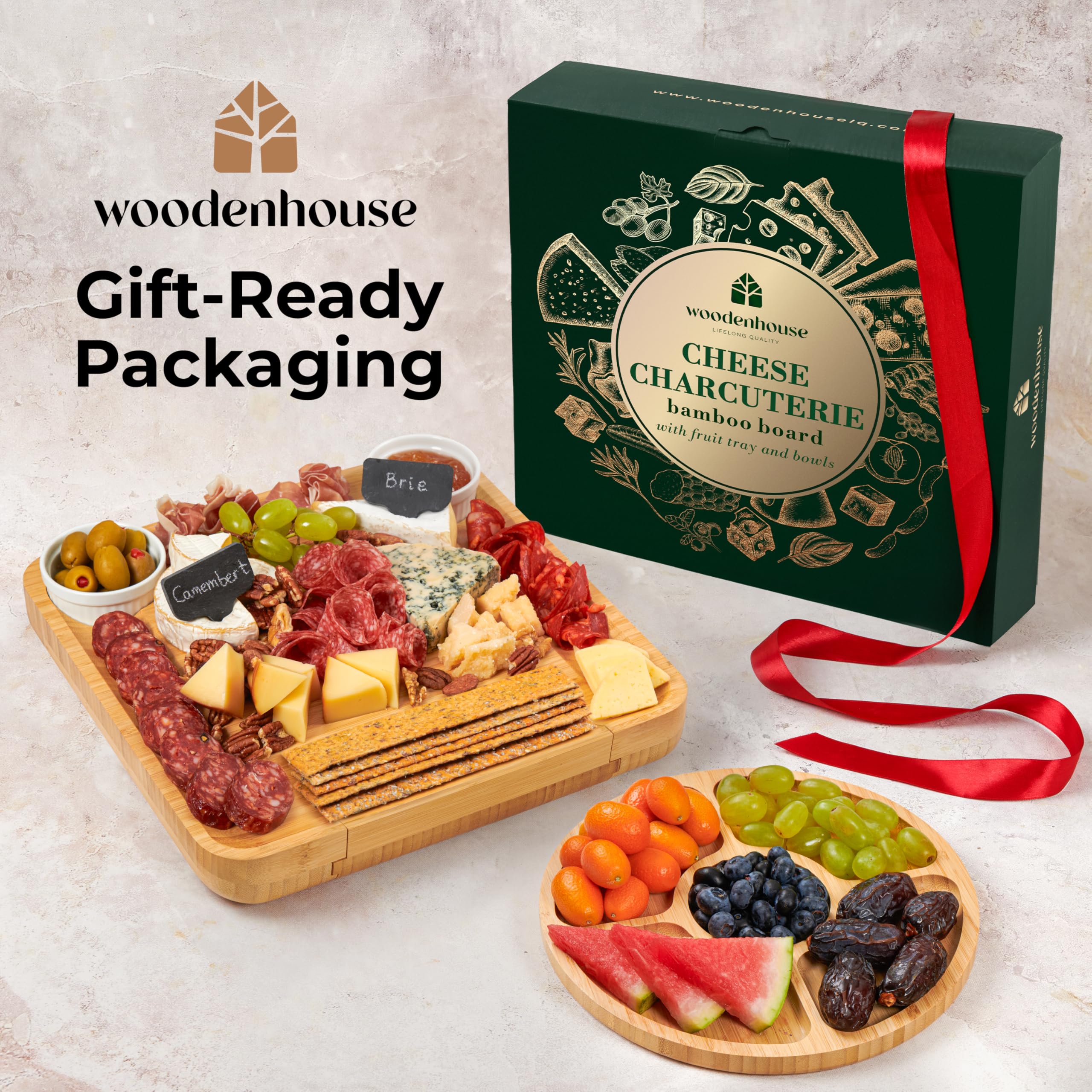 Woodenhouse smooth finish on bamboo board enhances presentation and cleaning