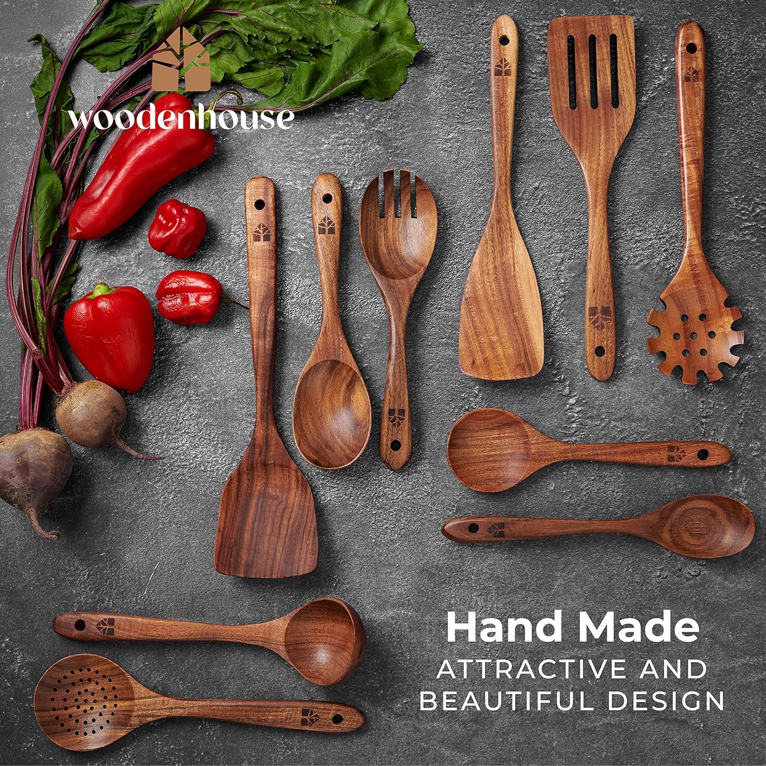 Woodenhouse spoon – comfortable handle for stirring