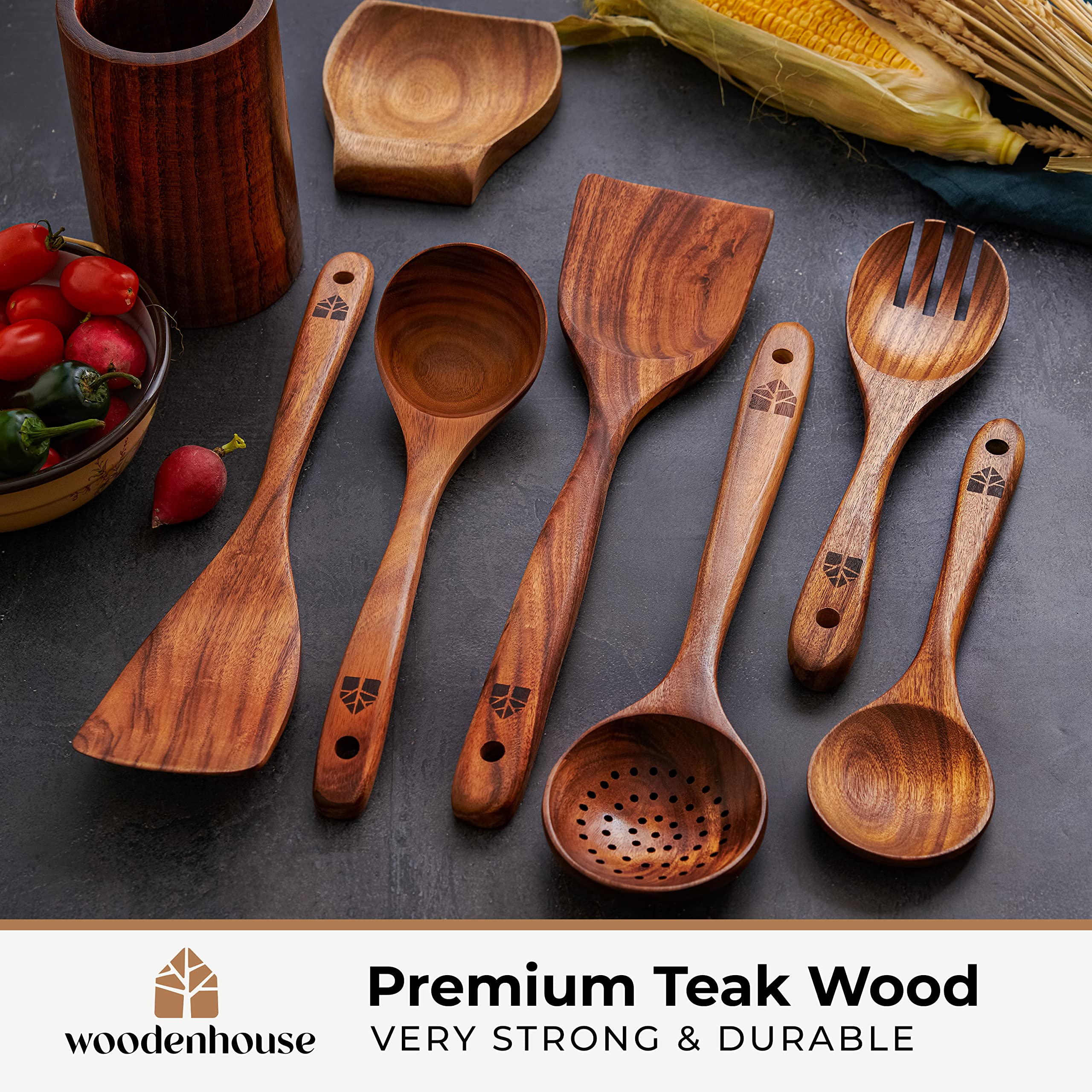 Woodenhouse teak turner in action, durable one-piece design