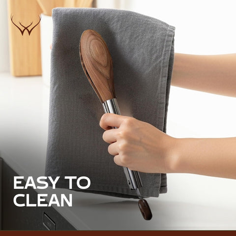 Woodlands USA durable wooden utensils complement modern kitchens.