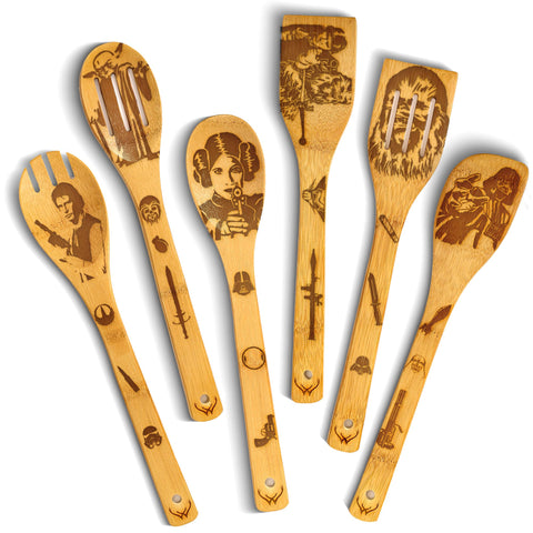 Woodlands USA Star Warz spoon set with spatulas for non-stick cooking