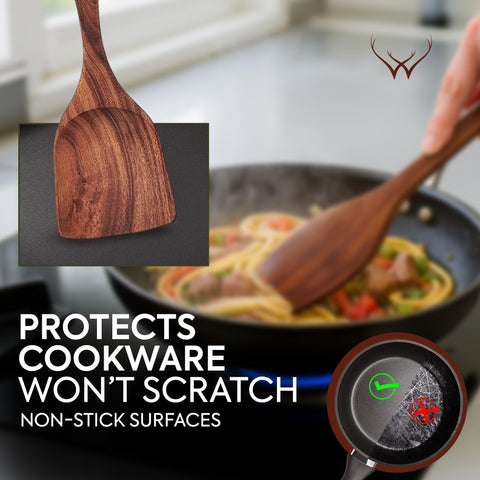 Woodlands USA fork-spoon for mixing and serving with ease