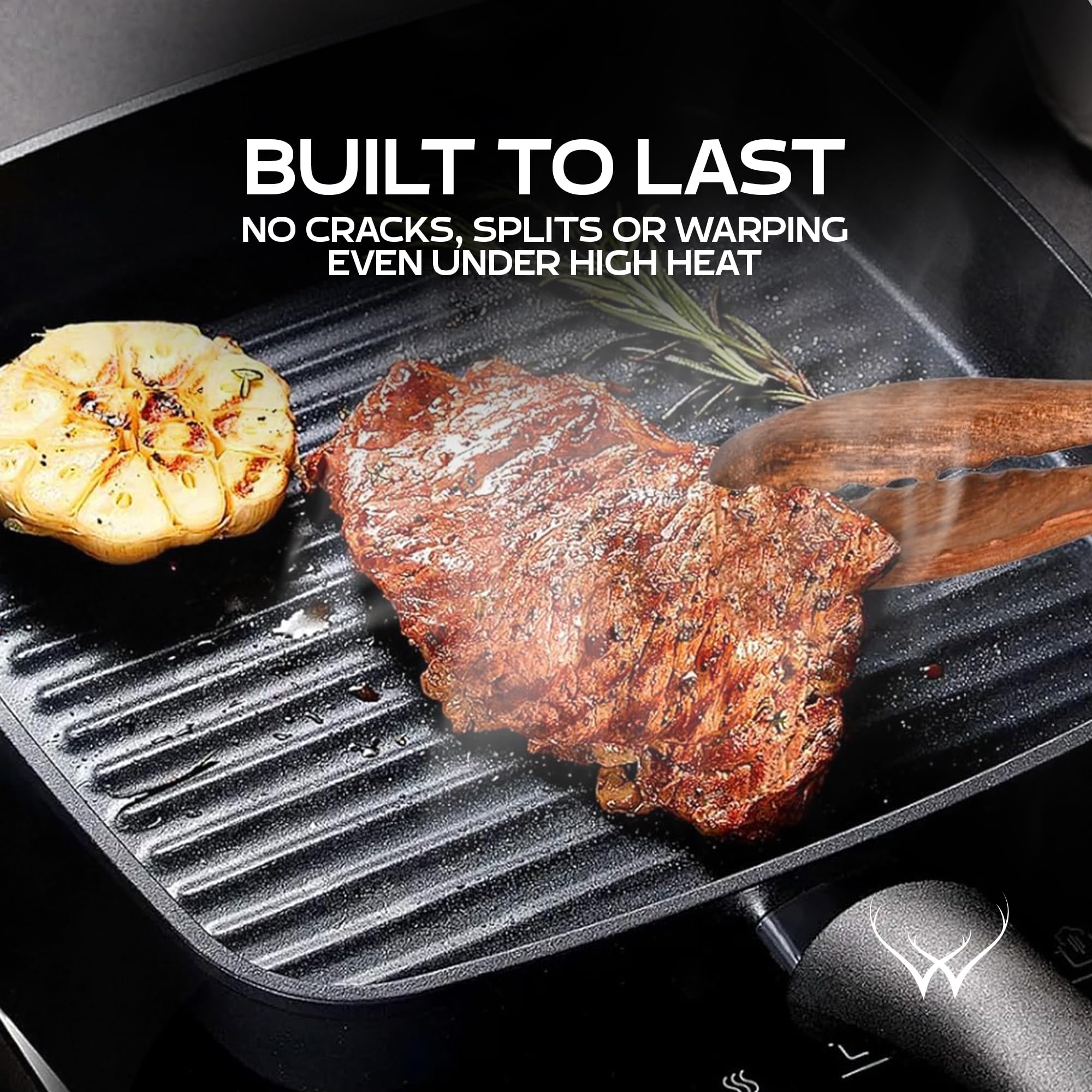 Woodlands USA walnut tongs serving salads and appetizers with style.