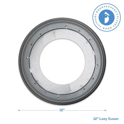 Woodpeckers lazy susan ball bearing detail delivering ultra-smooth spins under load.