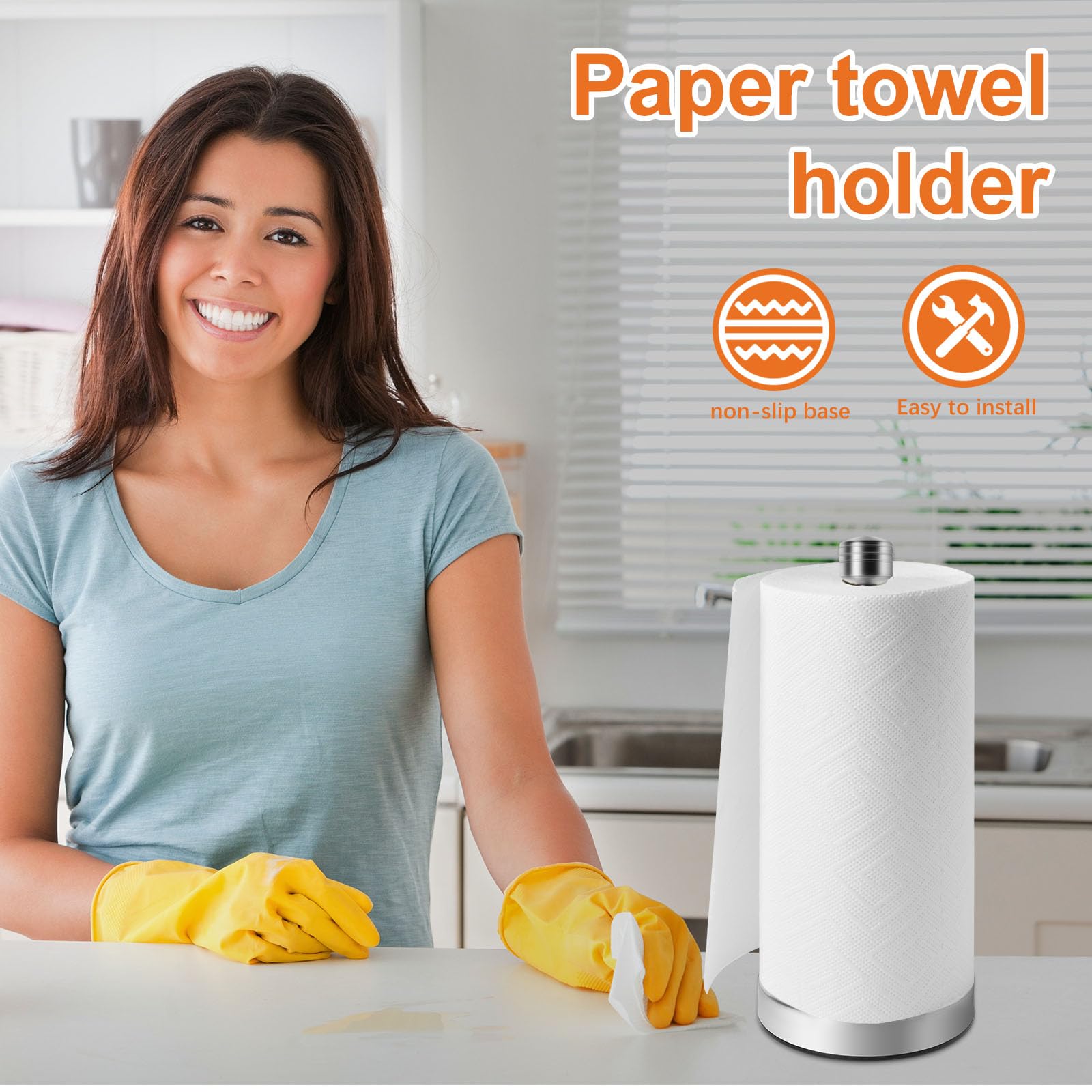 Woofwang Global weighted base with four suction cups for stable use on countertops