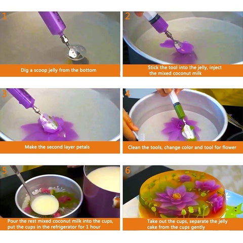 Woohome colorful jelly cake decorations inspire imaginative desserts.