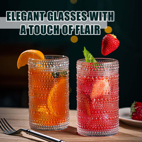 wookgreat bar-top display vintage glassware enhances table setting