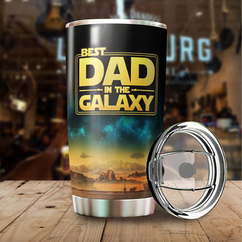 WOOKOO Dad Tumbler interior view emphasizing flavor-safe stainless steel.