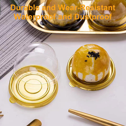 WOPPLXY transparent dome lid highlights pastries while keeping them protected.