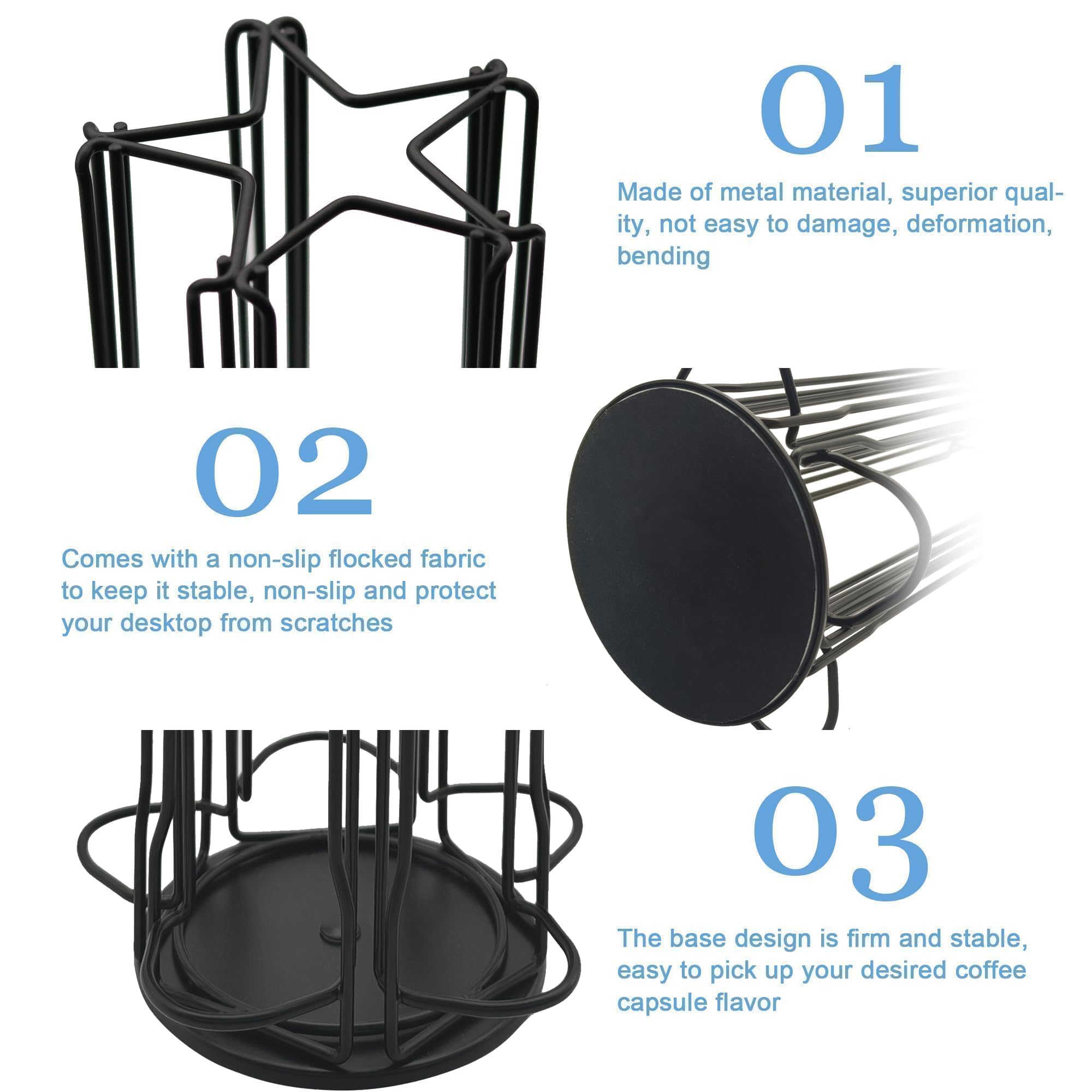 WORBIC space-saving counter organizer keeps countertops tidy and accessible.