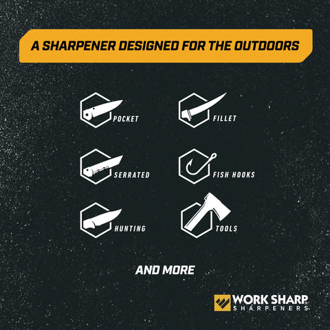 Work Sharp Guided Field Sharpener 3-Pack in use on a pocket knife.
