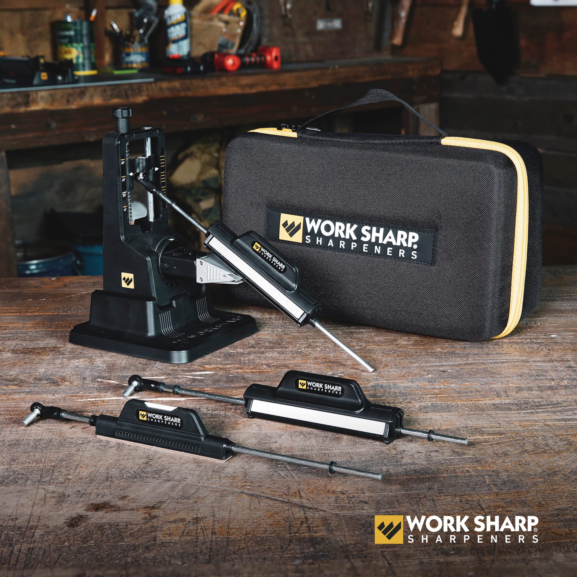 Work Sharp Guided Field Sharpener enables portable sharpening on the go.