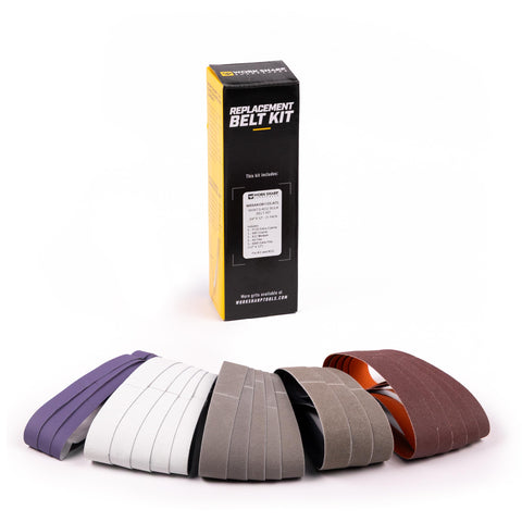 Work Sharp Ken Onion bulk belt kit for versatile sharpening of knives and tools
