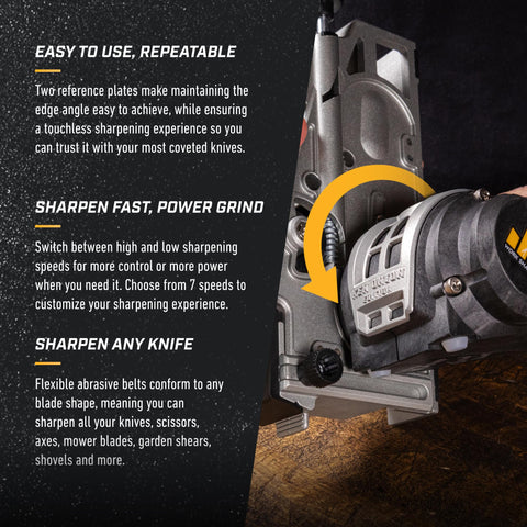 Work Sharp Ken Onion Elite Mk2 adjustable angle settings simplify edge choices