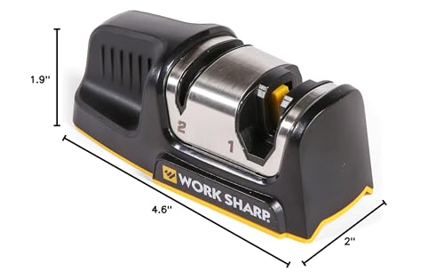 Work Sharp serrated knife sharpening capability on a bread knife.