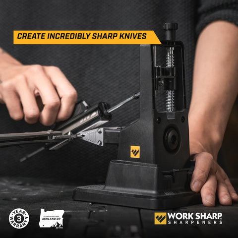 Work Sharp adjustable system for serrated knives and consistent edges