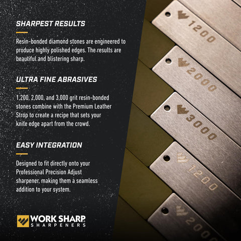 Work Sharp Premium Leather Strop 0.5 micron oxide for edge refinement