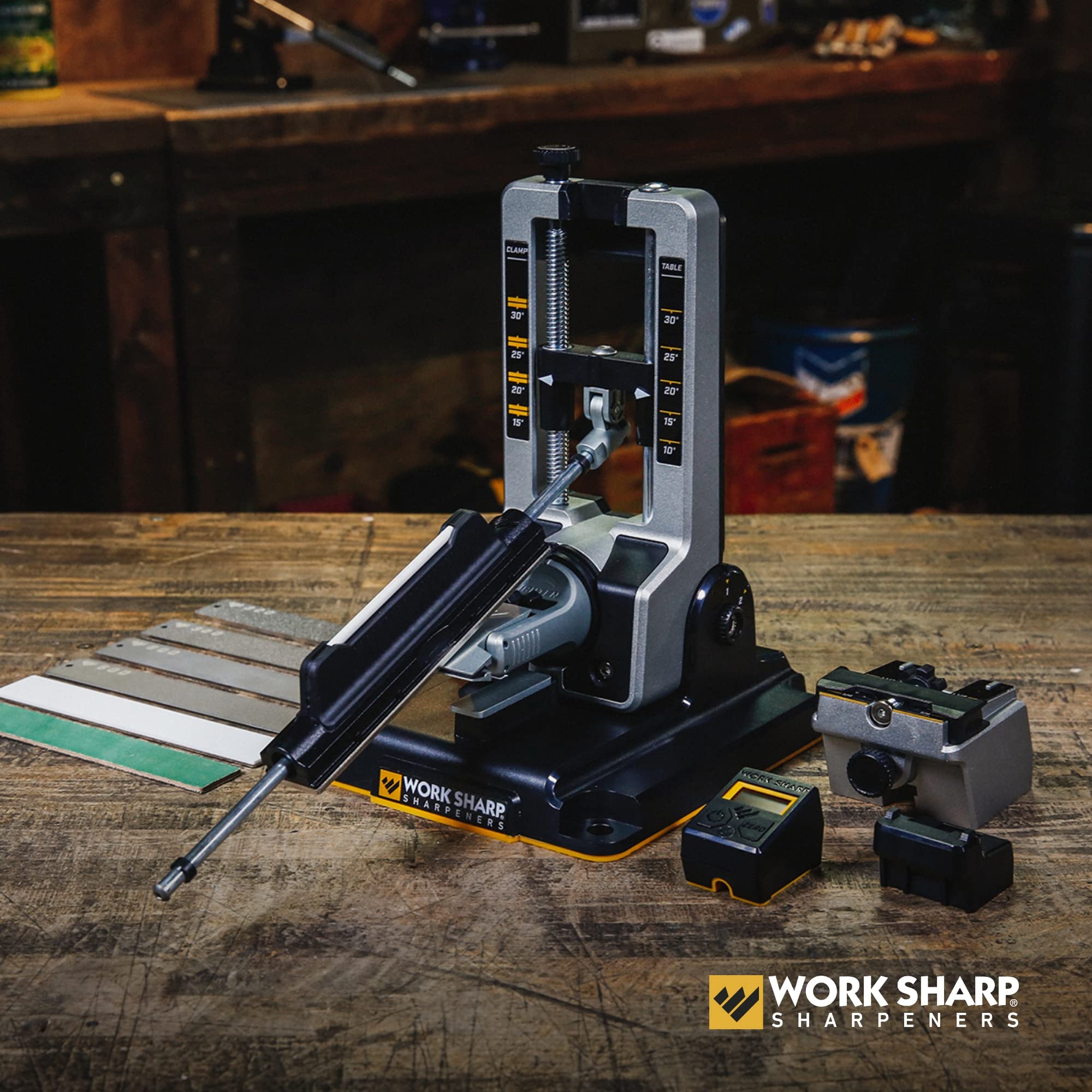 Work Sharp Professional angle indicator helps set precise sharpening angles