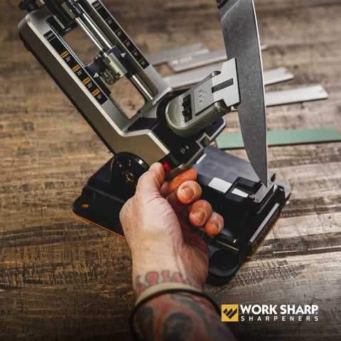Work Sharp Professional fine ceramic abrasive delivers gentle finishing touch