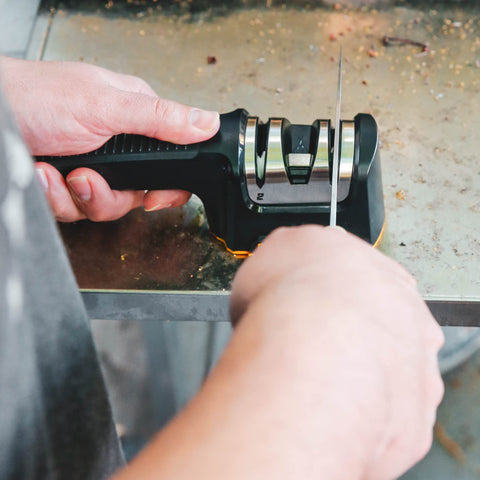 Work Sharp sharpens chef knives quickly, making prep faster and more precise