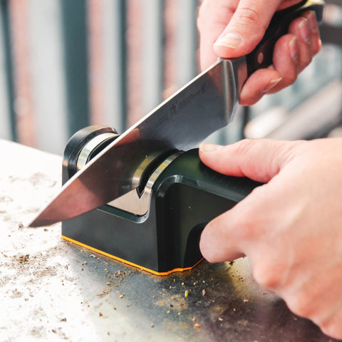 Work Sharp compact footprint fits in drawers or with BBQ kit for on-the-go kitchens