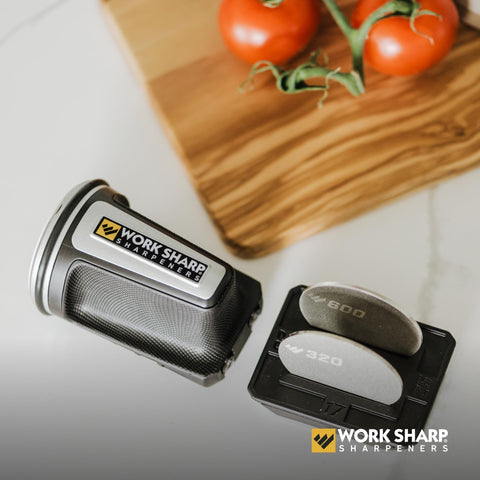Work Sharp rolling knife sharpener four angles: precision edges for different knife types