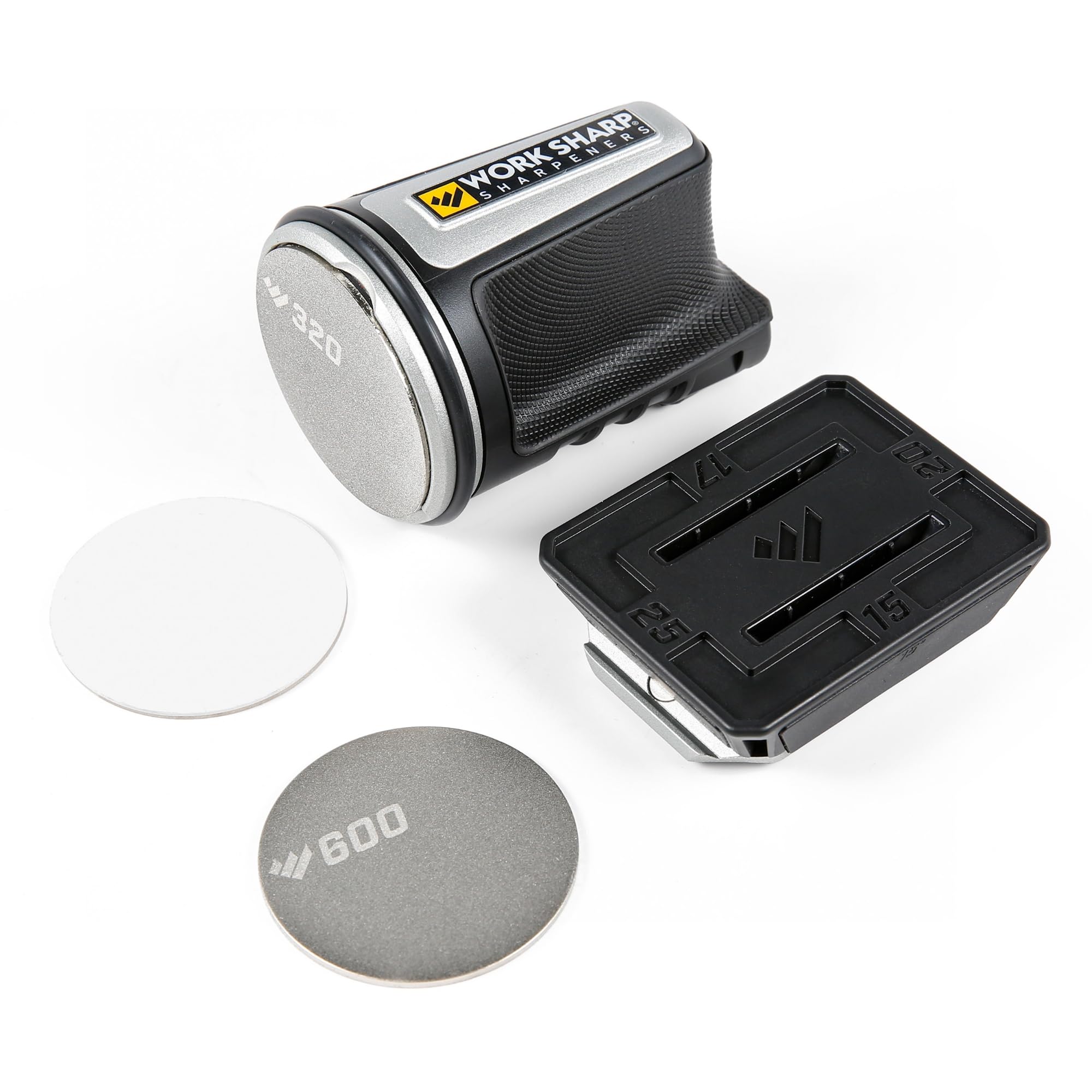 Work Sharp rolling knife sharpener with all-in-one abrasives: versatile care for kitchen knives