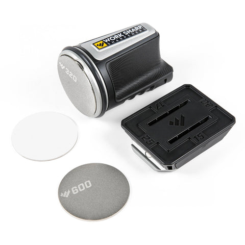 Work Sharp rolling knife sharpener with all-in-one abrasives: versatile care for kitchen knives