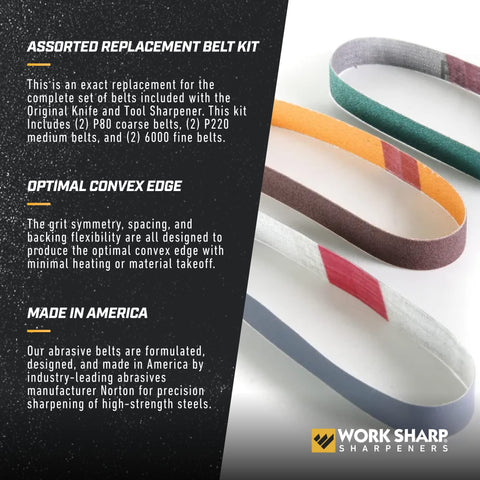 Serrated knives remain functional with specialty belts.