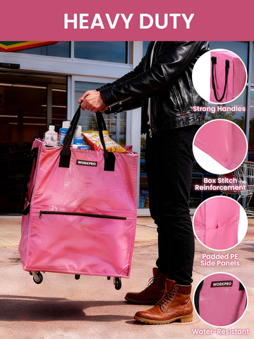 WORKPRO padded side panels protect contents during transport.