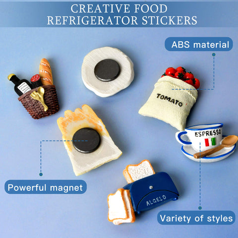 Worldity magnets provide playful reminders for daily plans on refrigerators and whiteboards