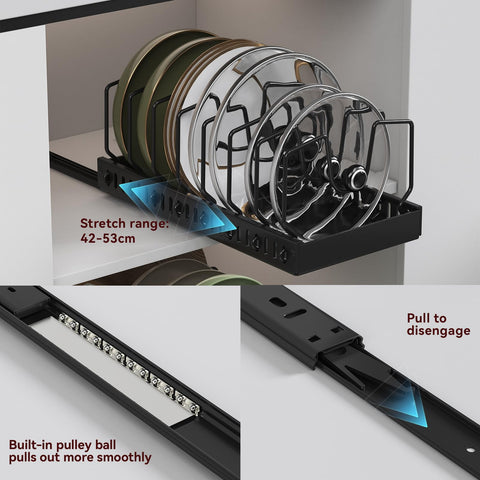 WOSHEN durable carbon steel construction supports heavy cookware.