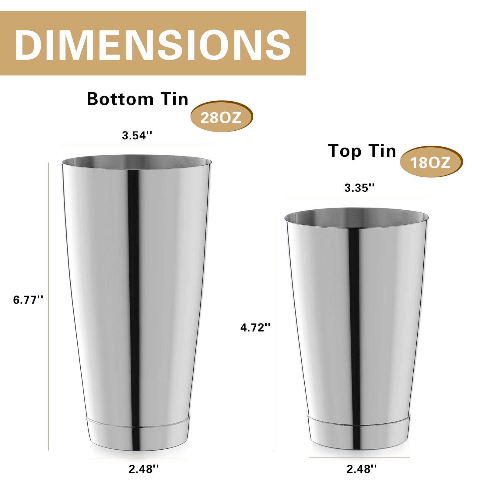 WOTOR Boston Shaker professional bartender setup for reliable service.