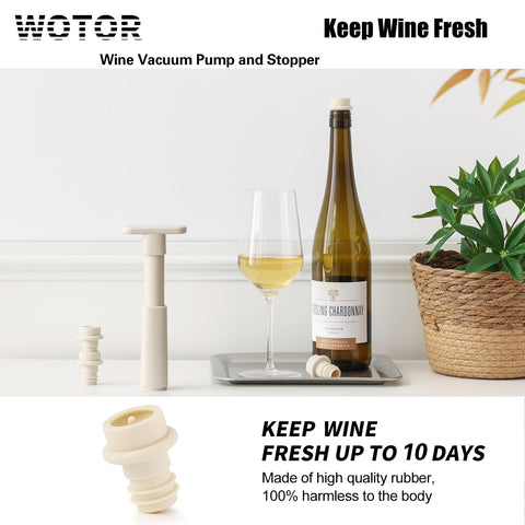 WOTOR four stoppers cream airtight closure extends freshness