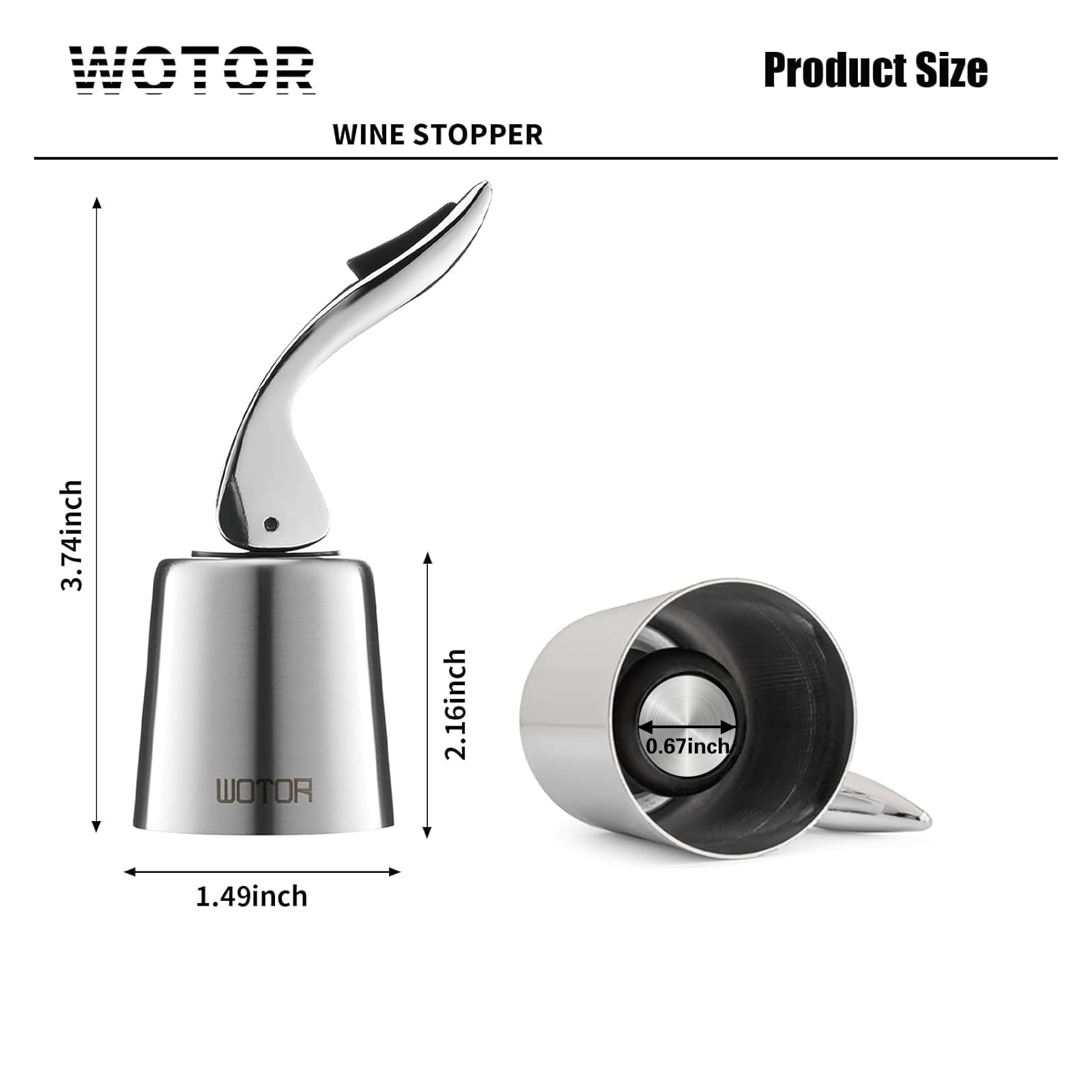 WOTOR stylish silver design adds decorative appeal to kitchen and dining table