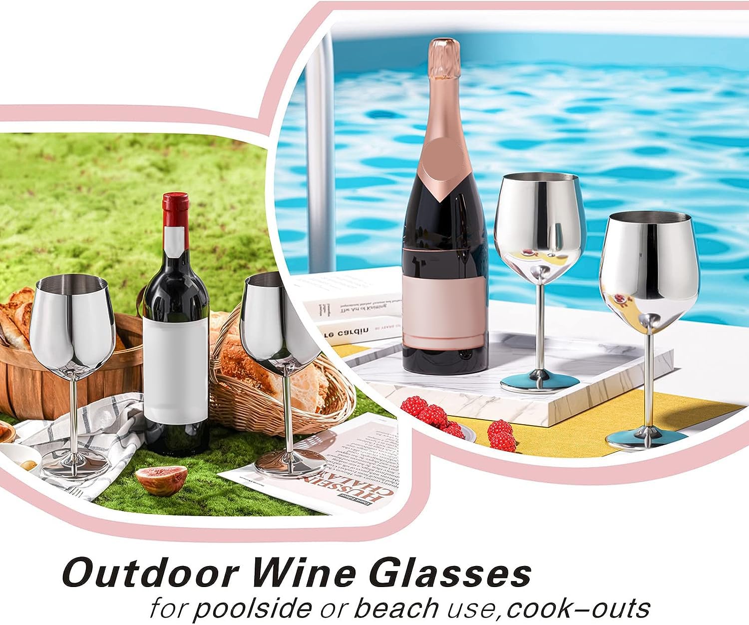WOTOR BPA-free 304 stainless steel cups stay cool and shatterproof.