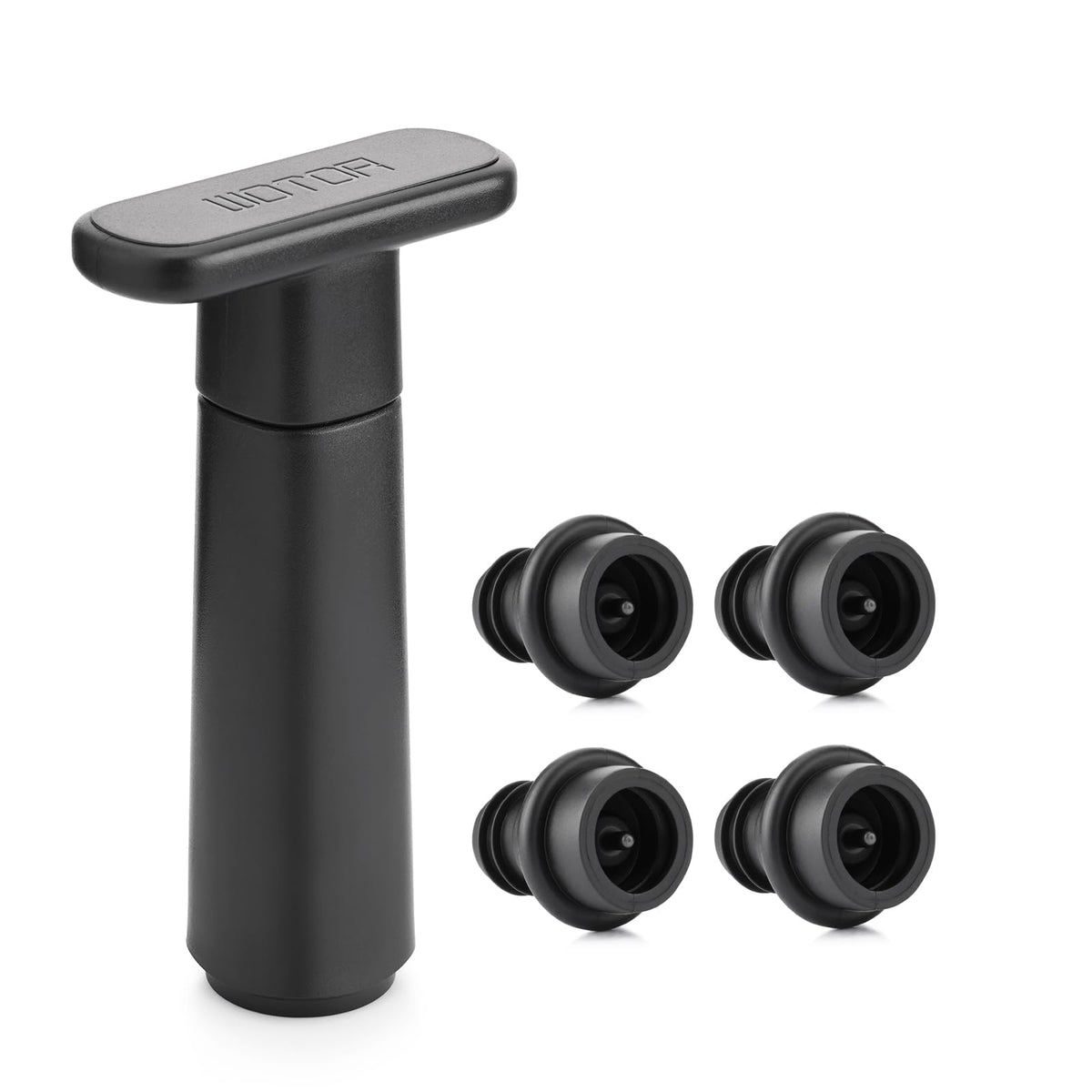WOTOR wine saver pump in action seals bottles for lasting freshness