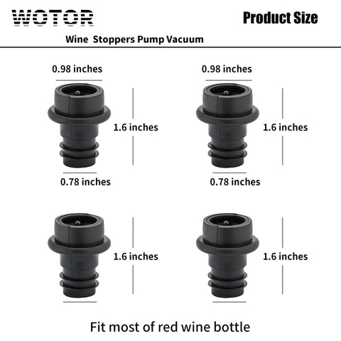 WOTOR stoppers are easy to clean and store.