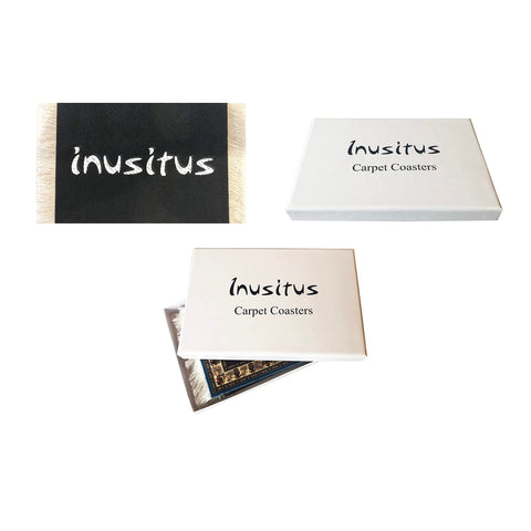 Wovenrugs gift-ready coaster set ideal for housewarmings and celebrations
