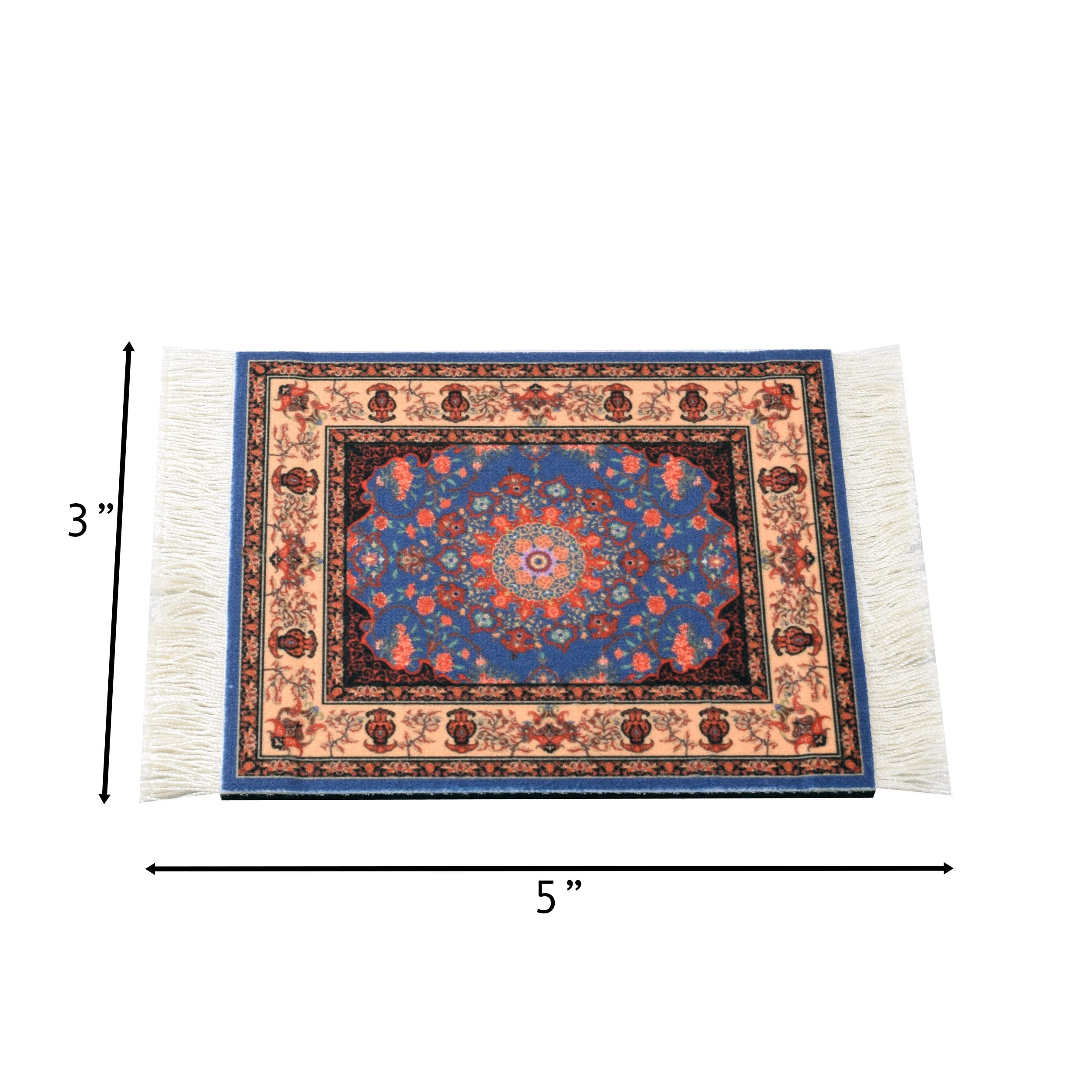 Wovenrugs rug-table coaster close-up highlighting plush velvet texture
