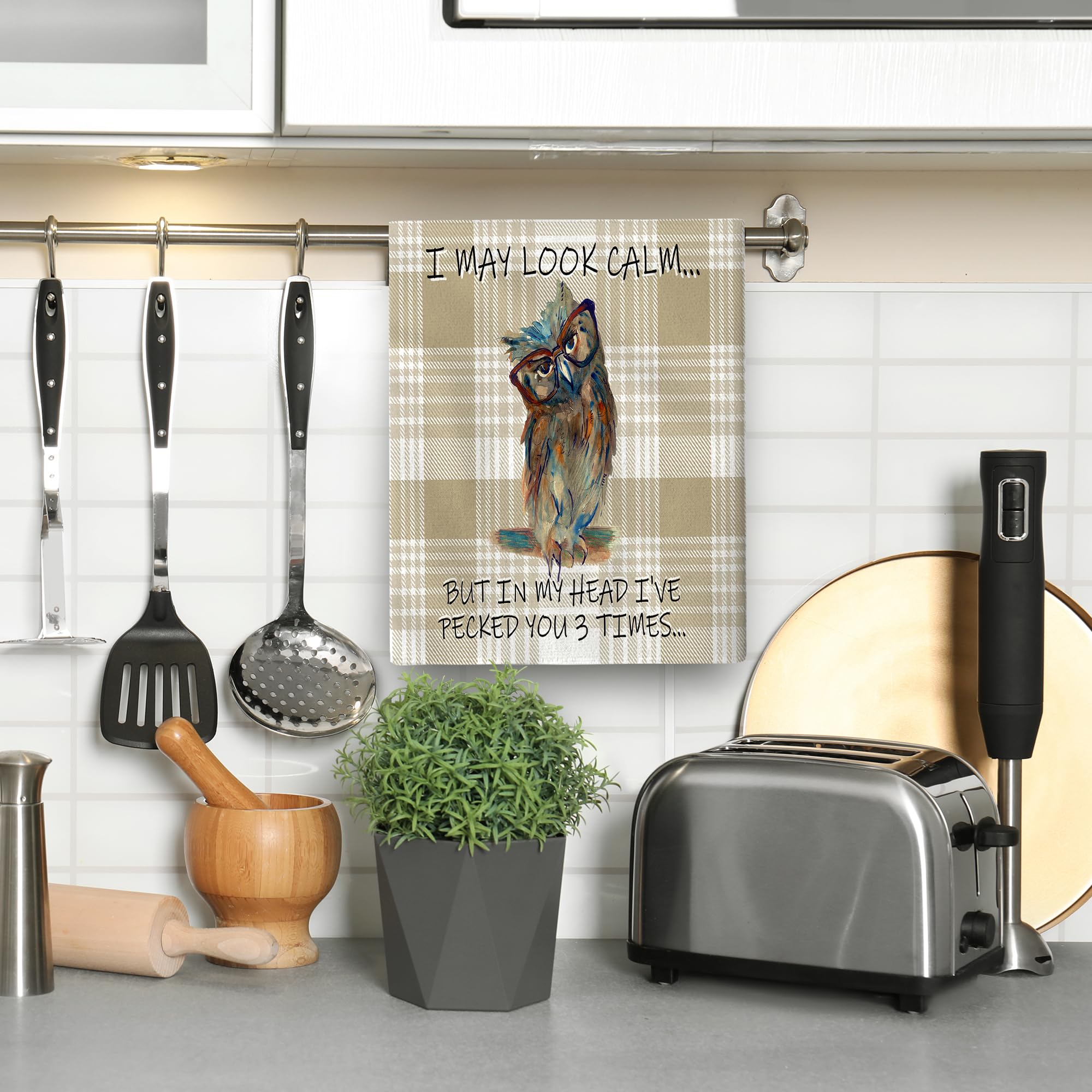 Wovoto kitchen drying towels, cotton-poly blend, multi-use in the kitchen